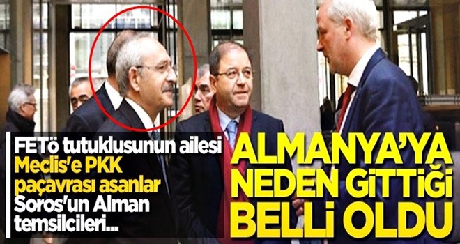 CHP lideri KÄ±lÄ±Ã§daroÄlu'nun Almanya'ya neden gittiÄi belli oldu