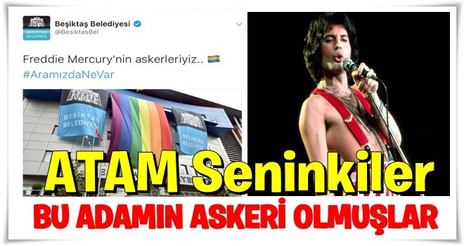 CHP'li belediye binasına LGBTİ bayrağı astı