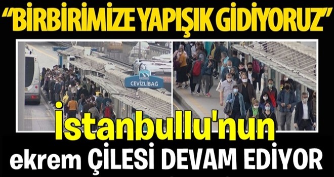 Normalleşmenin ilk gününde metrobüslerdeki yoğunluk vatandaşı isyan ettirdi