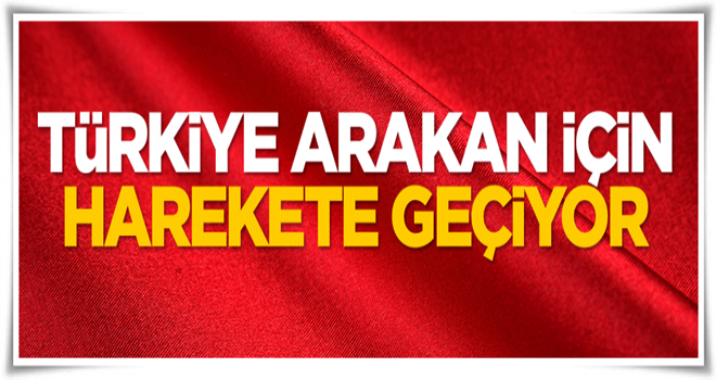 Türkiye Arakan için harekete geçiyor