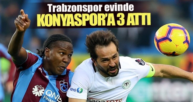 Trabzonspor evinde Konyaspor'a 3 attı