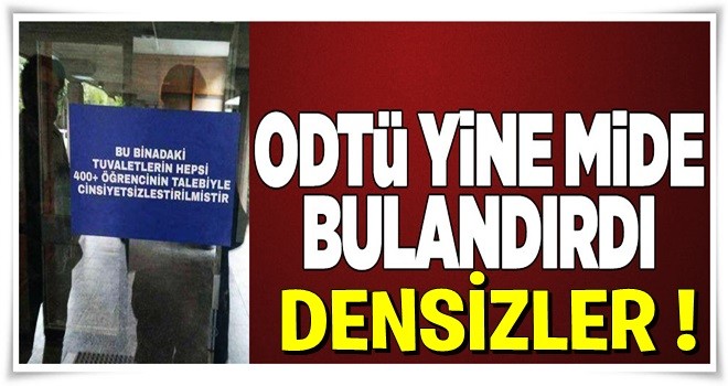 ODTÜ'den yine mide bulandırdı .