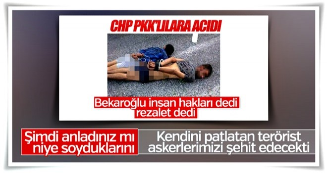 CHP'li vekilin sahip çıktığı terörist kendini patlattı