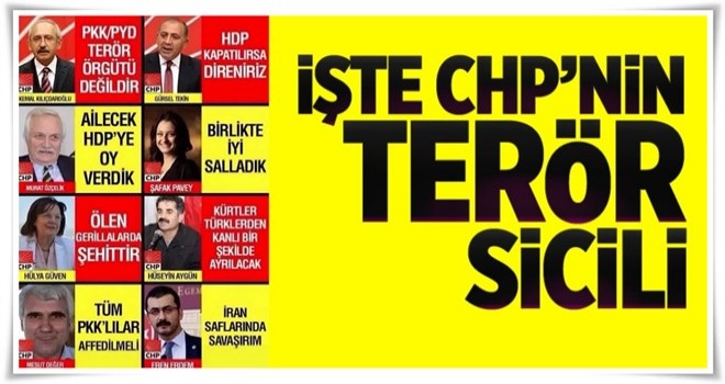 İşte CHP'nin terör sicili! .