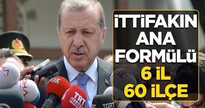 İttifakın ana formülü: 6 il, 60 ilçe