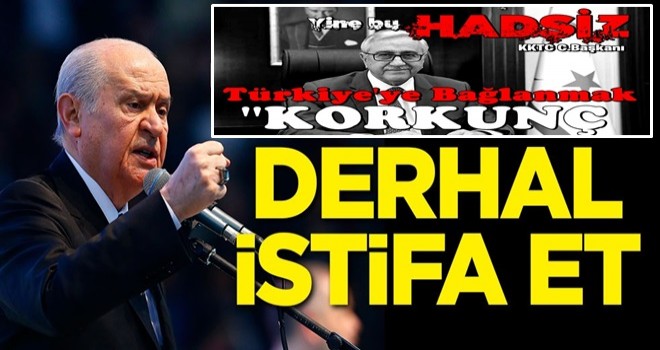 Mustafa Akıncı'nın skandal sözlerine sert tepki! İstifa et