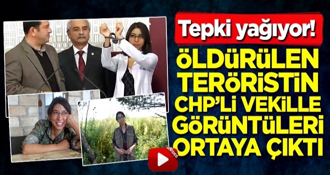 Öldürülen teröristin CHP'li vekille görüntüleri ortaya çıktı