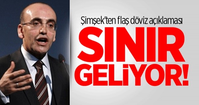 Şimşek'ten flaş döviz açıklaması: Sınır geliyor!