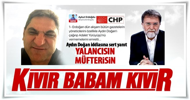 Ahmet Hakan'dan Aykut Erdoğdu'ya ağır yanıt