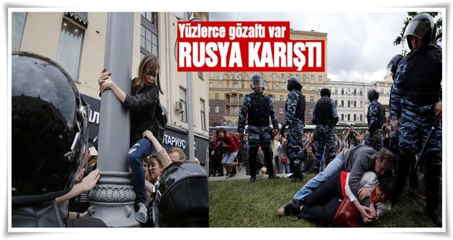 Rusya karıştı: Yüzlerce gözaltı var