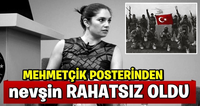 Mehmetçik posteri Nevşin Mengü'yü rahatsız ett