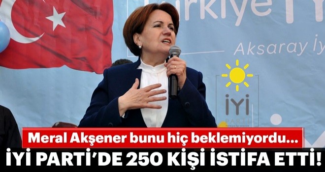 İYİ Parti'den 250 kişi istifa etti