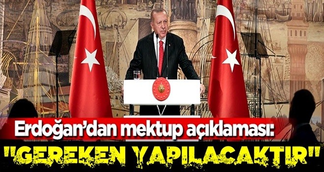 Başkan Erdoğan'dan Trump'ın mektubuna dair açıklama!