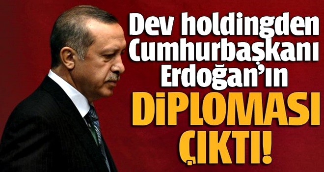 Koza Altın Maden'den Cumhurbaşkanı Erdoğan'ın diploması çıktı