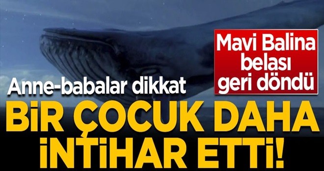 Mavi Balina belası geri döndü! Anne babalar dikkat, 1 çocuk daha intihar etti