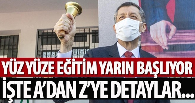 Yüz yüze eğitim anasınıfı ve ilkokul 1'inci sınıflarda yarın başlıyor