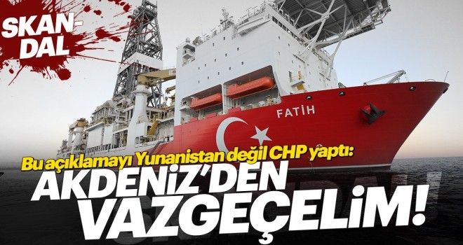 Hazımsız CHP petrol arama çalışmalarına da karşı çıktı