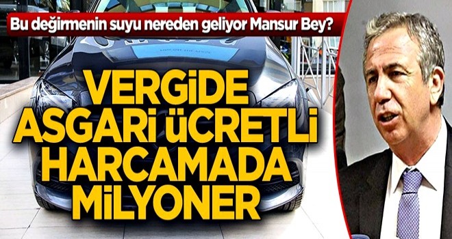 Vergide asgari Ã¼cretli harcamada milyoner