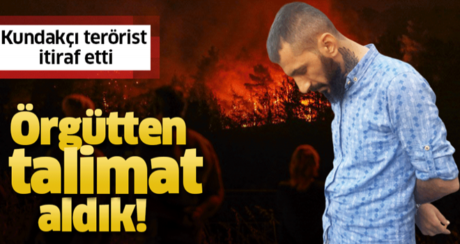 İşte orman yakan PKK'lı! Kundakçı terörist örgütten talimat aldığını itiraf etti .