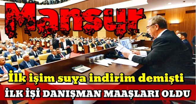 Yavaş’ın ilk işi danışman maaşı!