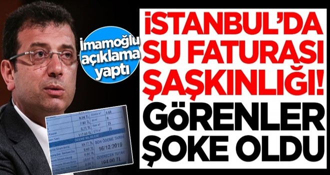 İstanbul'da su faturası şaşkınlığı! Vatandaş şoke oldu, İmamoğlu'ndan açıklama geldi