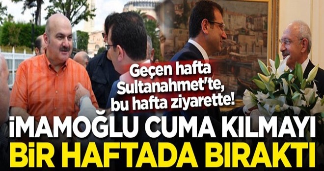 GeÃ§en hafta Sultanahmet'te bu hafta ziyarette! Ä°mamoÄlu cuma kÄ±lmayÄ± bir haftada bÄ±raktÄ±