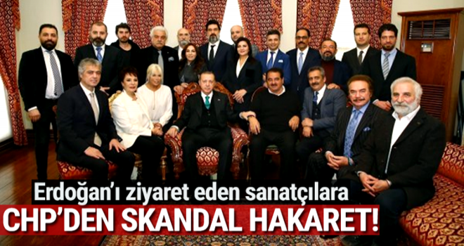 Sanatçılarla Erdoğan'ın fotoğrafı CHP'nin gündeminde