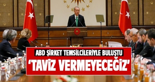 Başkan Erdoğan: Taviz vermeyeceğiz