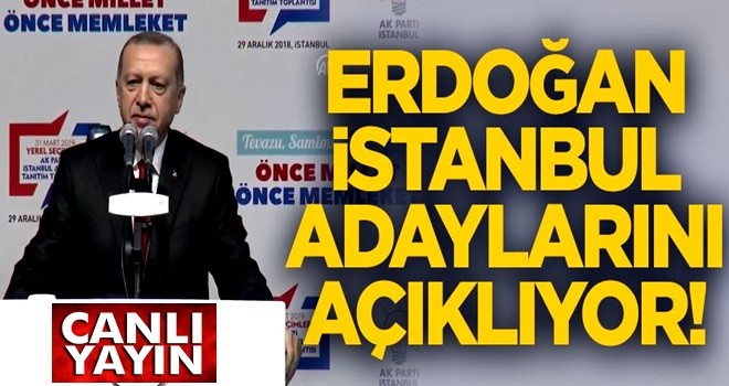 AK Parti İstanbul Aday Tanıtım Toplantısı başladı!