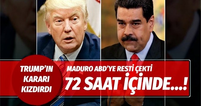 ABD'den Venezuela iÃ§in skandal karar