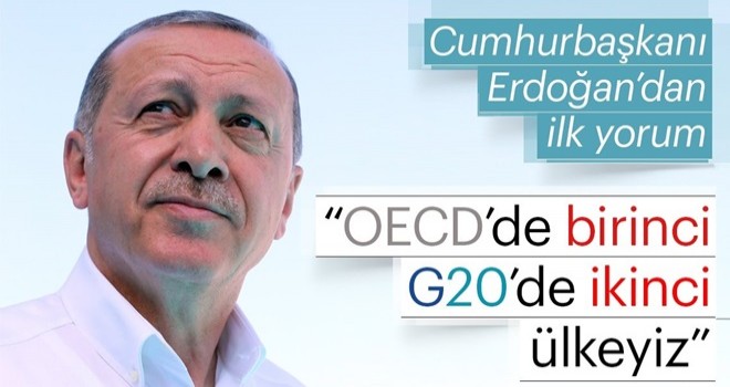 Cumhurbaşkanı Erdoğan'dan büyüme ile ilgili ilk yorum geldi