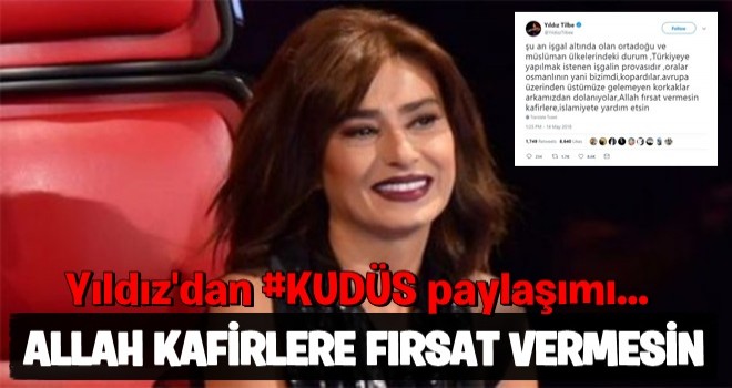 Yıldız Tilbe'den 'Kudüs' çıkışı