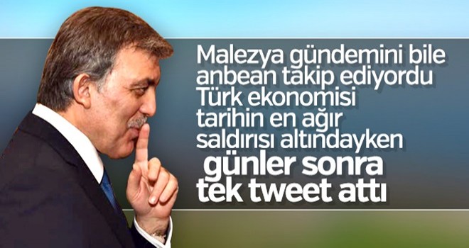 Abdullah Gül: Trump'ın tweetleri utanç verici