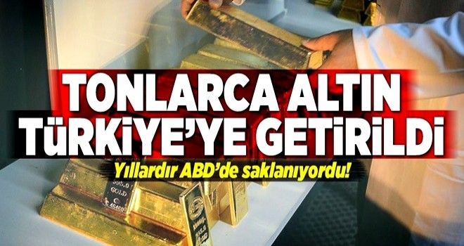 ABD'de saklanan tonlarca altın Türkiye'ye getirildi