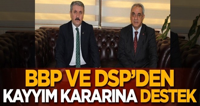 HDP'li belediyelere kayyım atanmasına BBP ve DSP'den destek