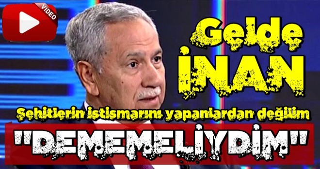 Bülent Arınç, 'KHK faciadır' sözleriyle ilgili geri adım attı