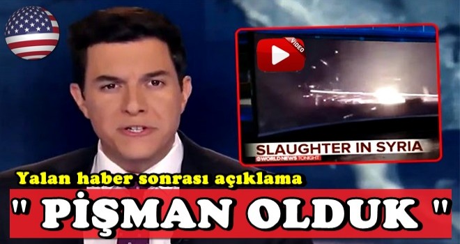 ABC kanalından 'iftira' sonrası Türkiye açıklaması: Pişman olduk!
