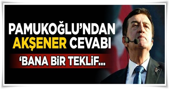 Pamukoğlu'ndan Akşener cevabı