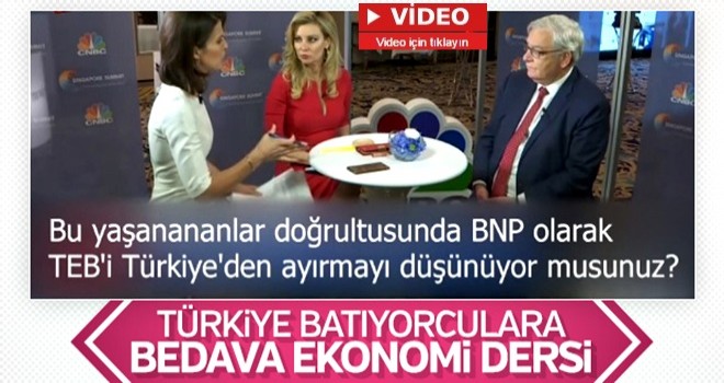 CNBC sunucusunun provokatif 'Türkiye' sorusuna tokat gibi yanıt