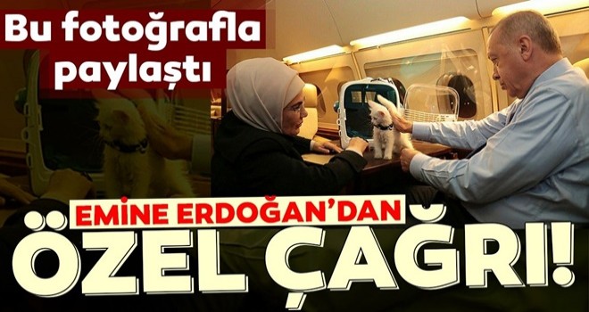 Emine Erdoğan'dan 'Hayvanları Koruma Günü' paylaşımı!