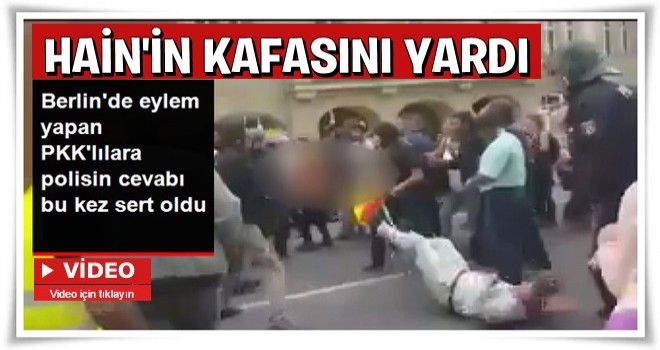 Alman Polisi Copla PKK'lı Teröristin Kafasını Yardı