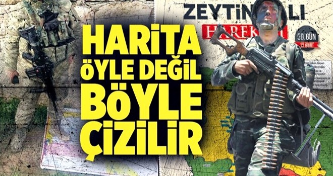 Harita öyle değil böyle çizilir .