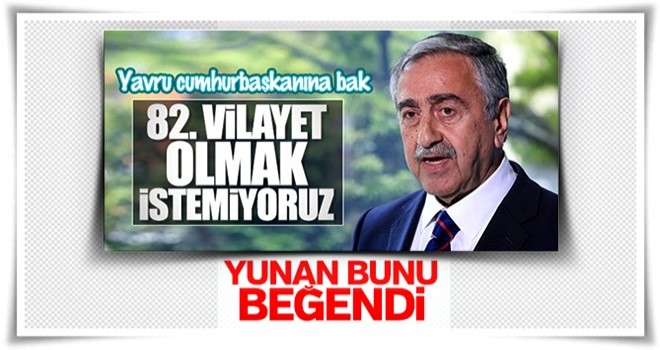 Yunan medyası Mustafa Akıncı'nın sözlerini alkışlıyor