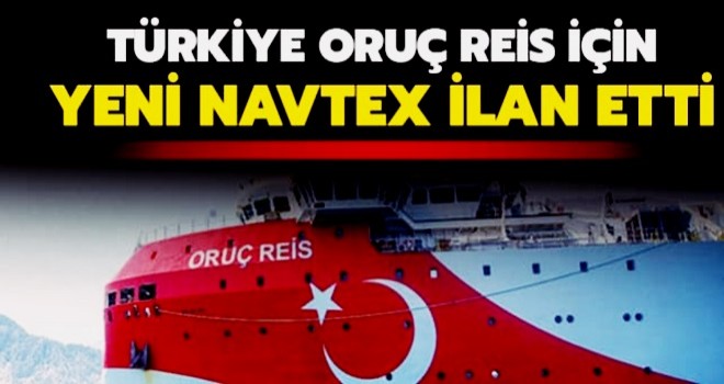 Türkiye Oruç Reis gemisi için Akdeniz'de yeni Navtex ilan etti