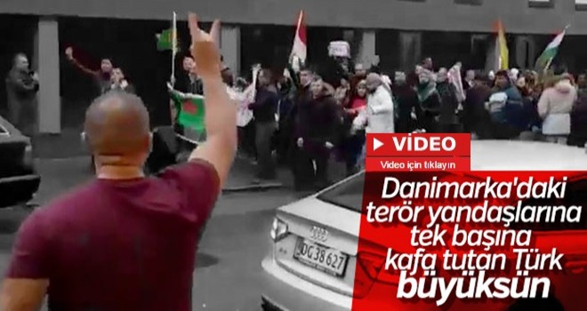 Danimarka'da PKK yandaşlarına kafa tutan Türk