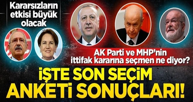 AK Parti ve MHP tabanı 'ittifak' istiyor