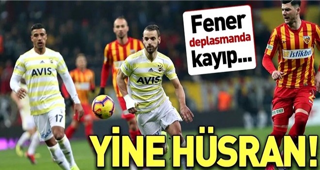 Fenerbahçe 87'de yıkıldı | Kayserispor 1-0 Fenerbahçe