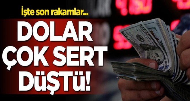 Dolar çok sert düştü! İşte son rakamlar