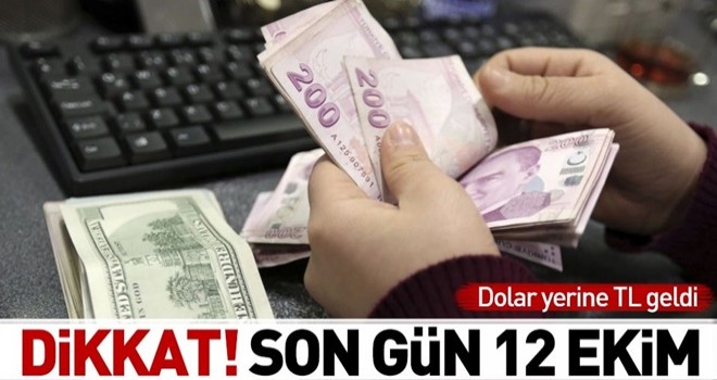 Uzmanlar uyardı: Sözleşmelerinizi TL'ye çevirmede son gün 12 Ekim .