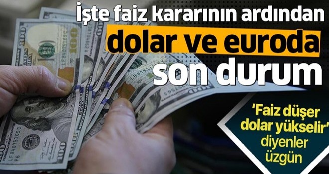 Son dakika: Merkez Bankası'nın faiz kararının ardından dolar ve euro ne kadar oldu? Dolar ve euro fiyatı .